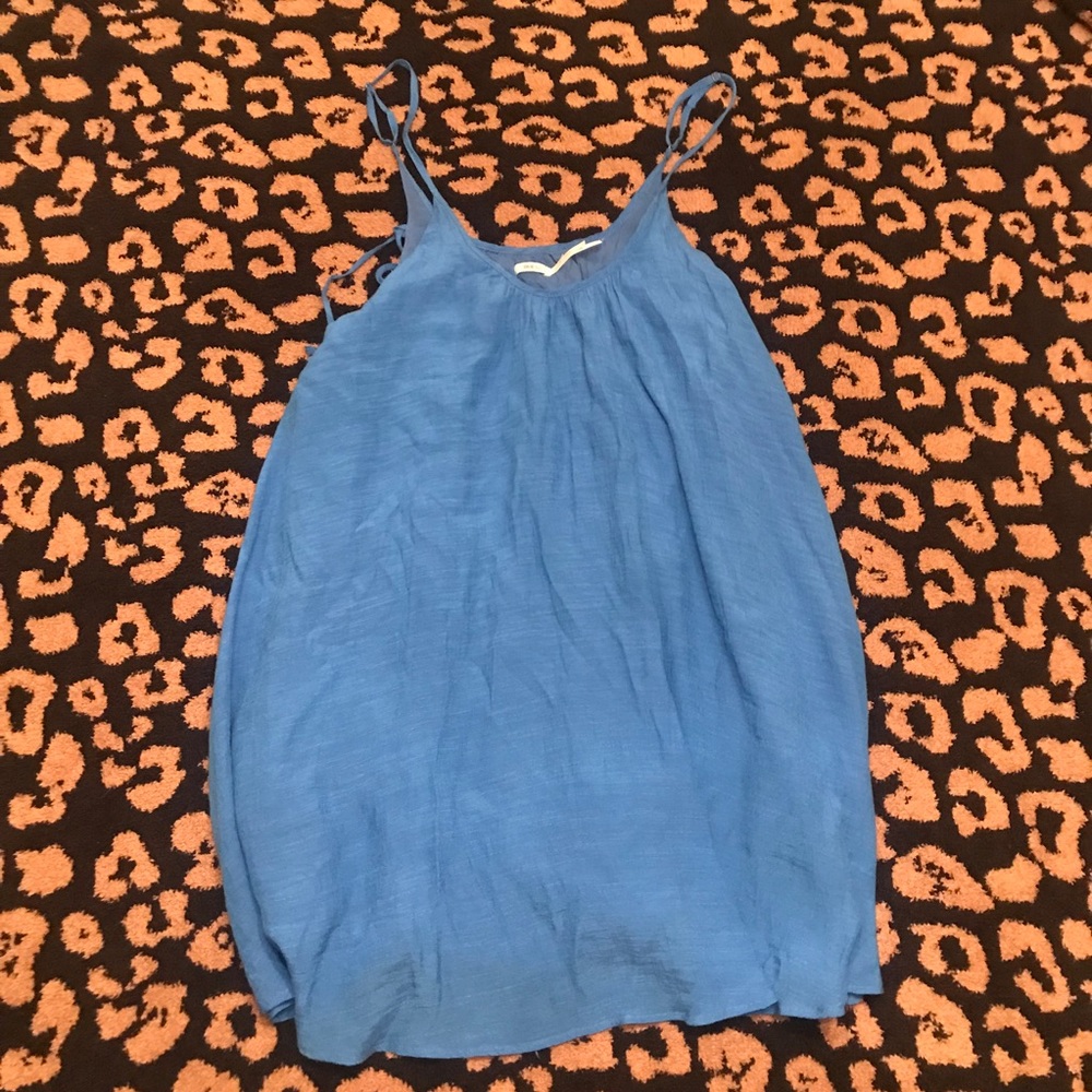 Cobalt Blue Lace-Up Sides Mini Dress